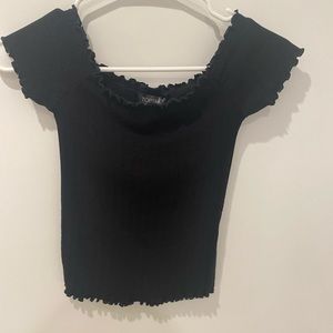 Topshop off the shoulder crop top